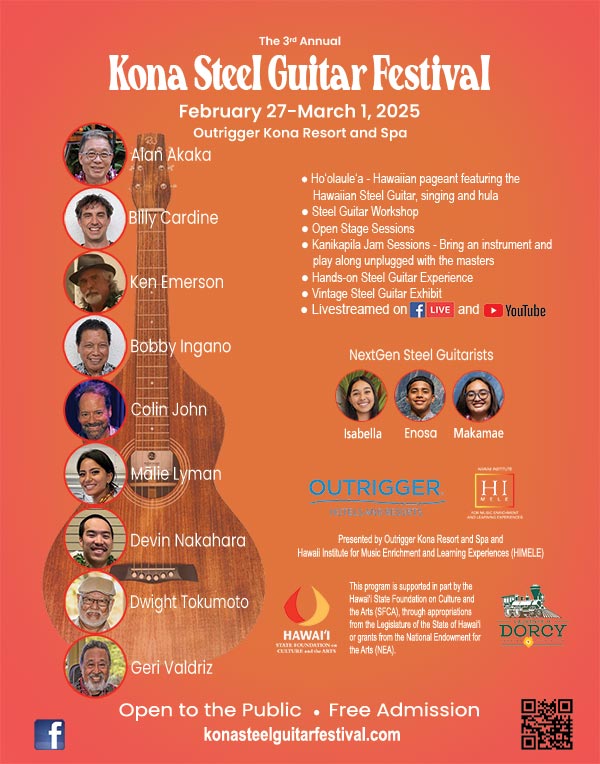 2025 Kona Steel Guitar Festival Poster